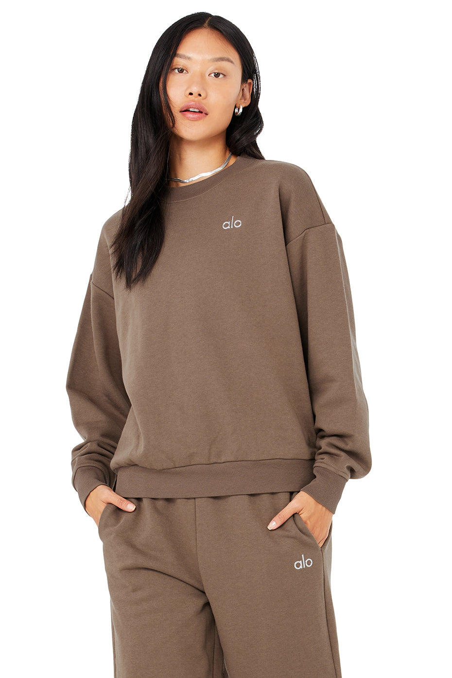 Accolade Crew Neck Pullover - Hot Cocoa