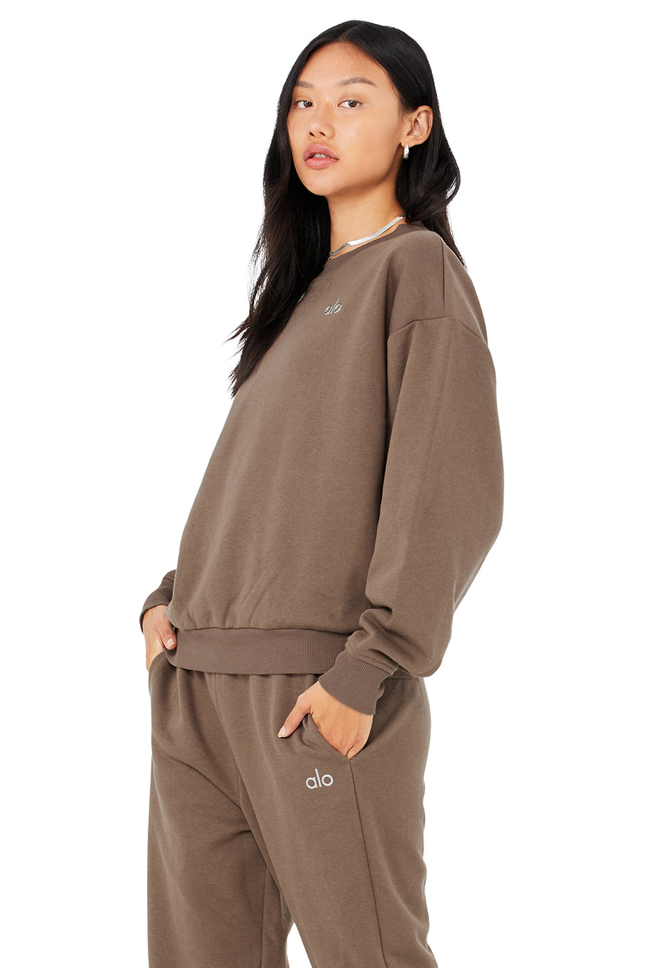 Accolade Crew Neck Pullover - Hot Cocoa