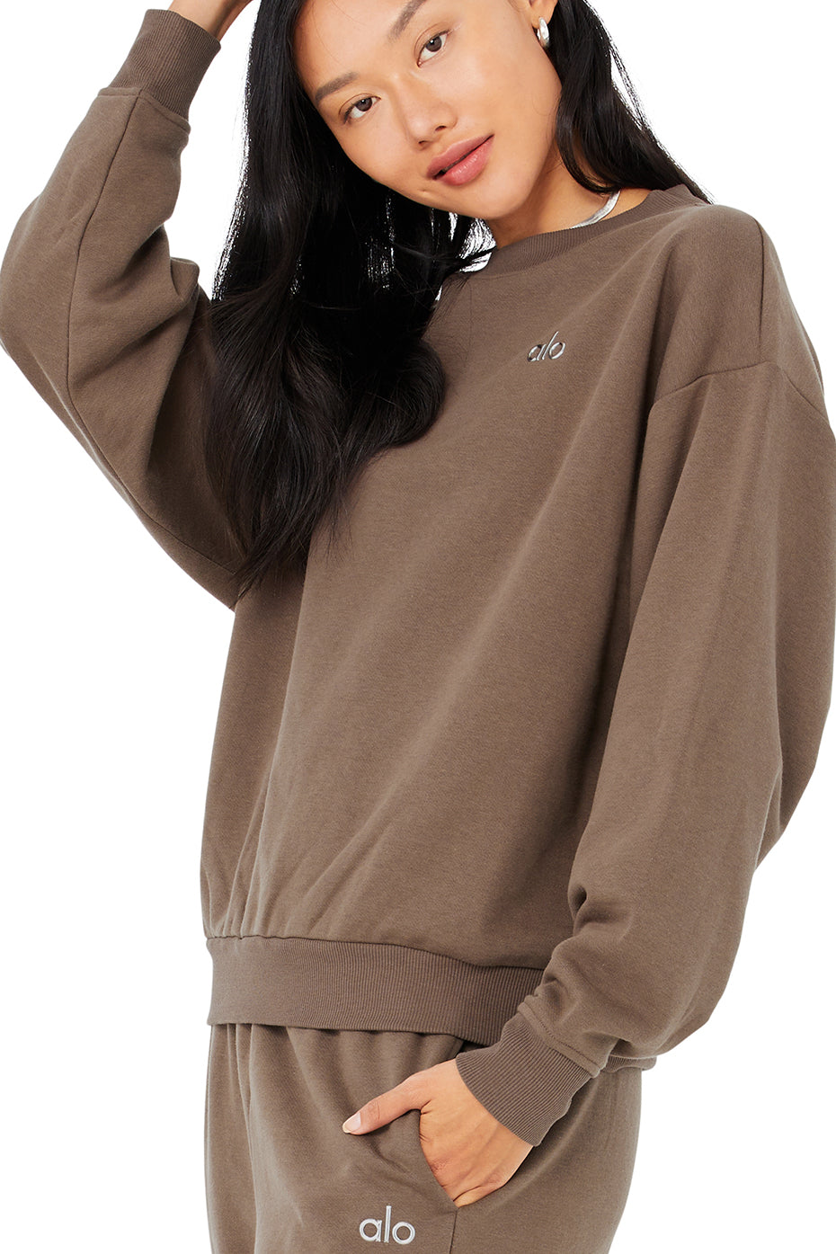Accolade Crew Neck Pullover - Hot Cocoa