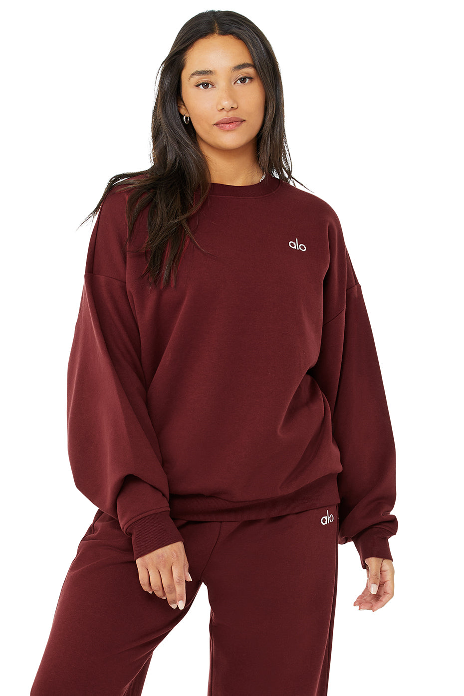 Accolade Crew Neck Pullover - Cranberry