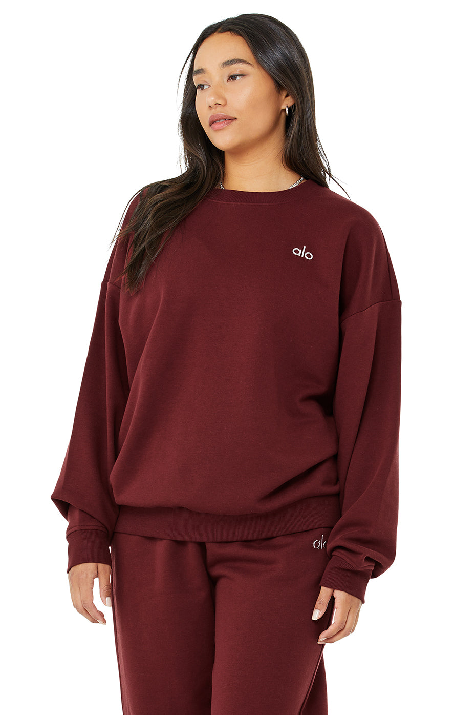 Accolade Crew Neck Pullover - Cranberry