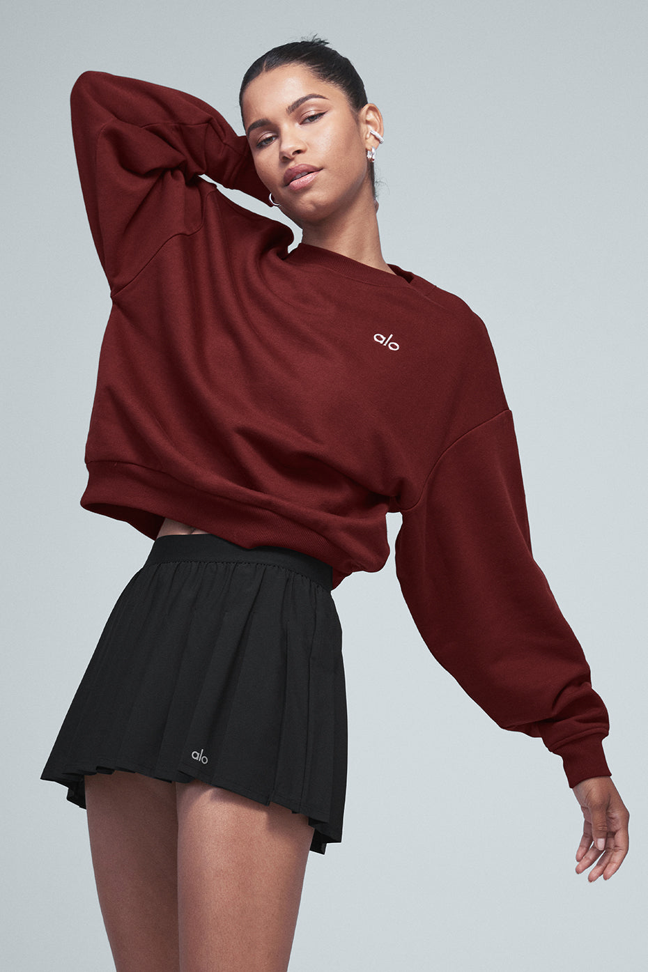 Accolade Crew Neck Pullover - Cranberry