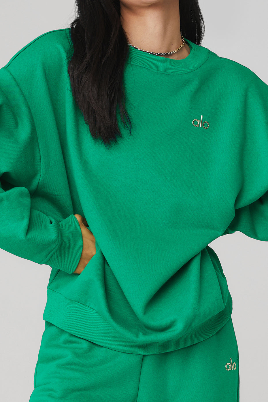 Accolade Crew Neck Pullover & Accolade Straight Leg Sweatpant Set