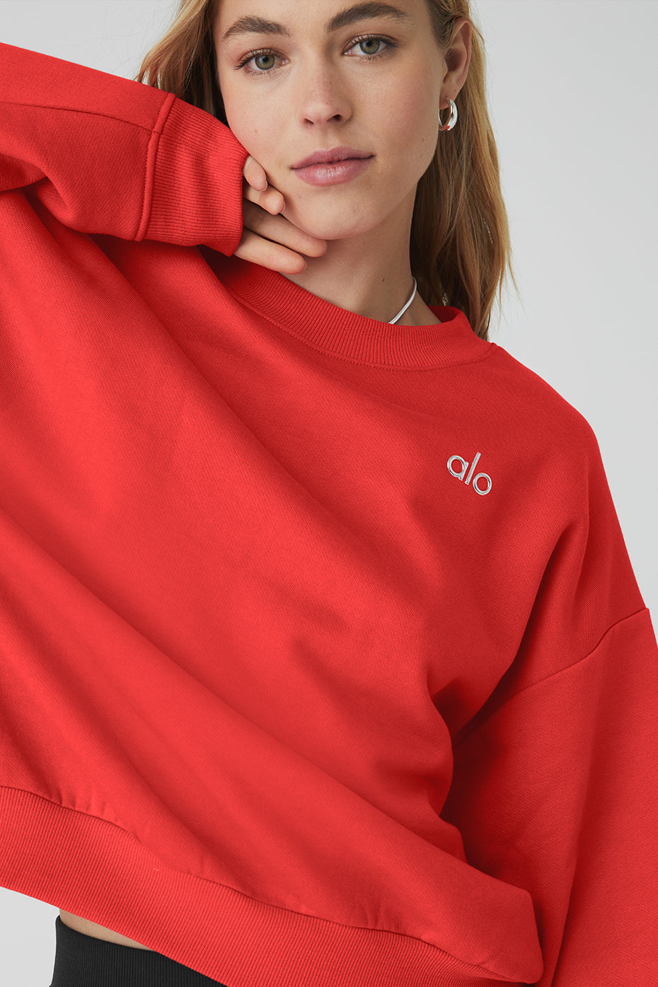 Accolade Crew Neck Pullover - Red Hot Summer