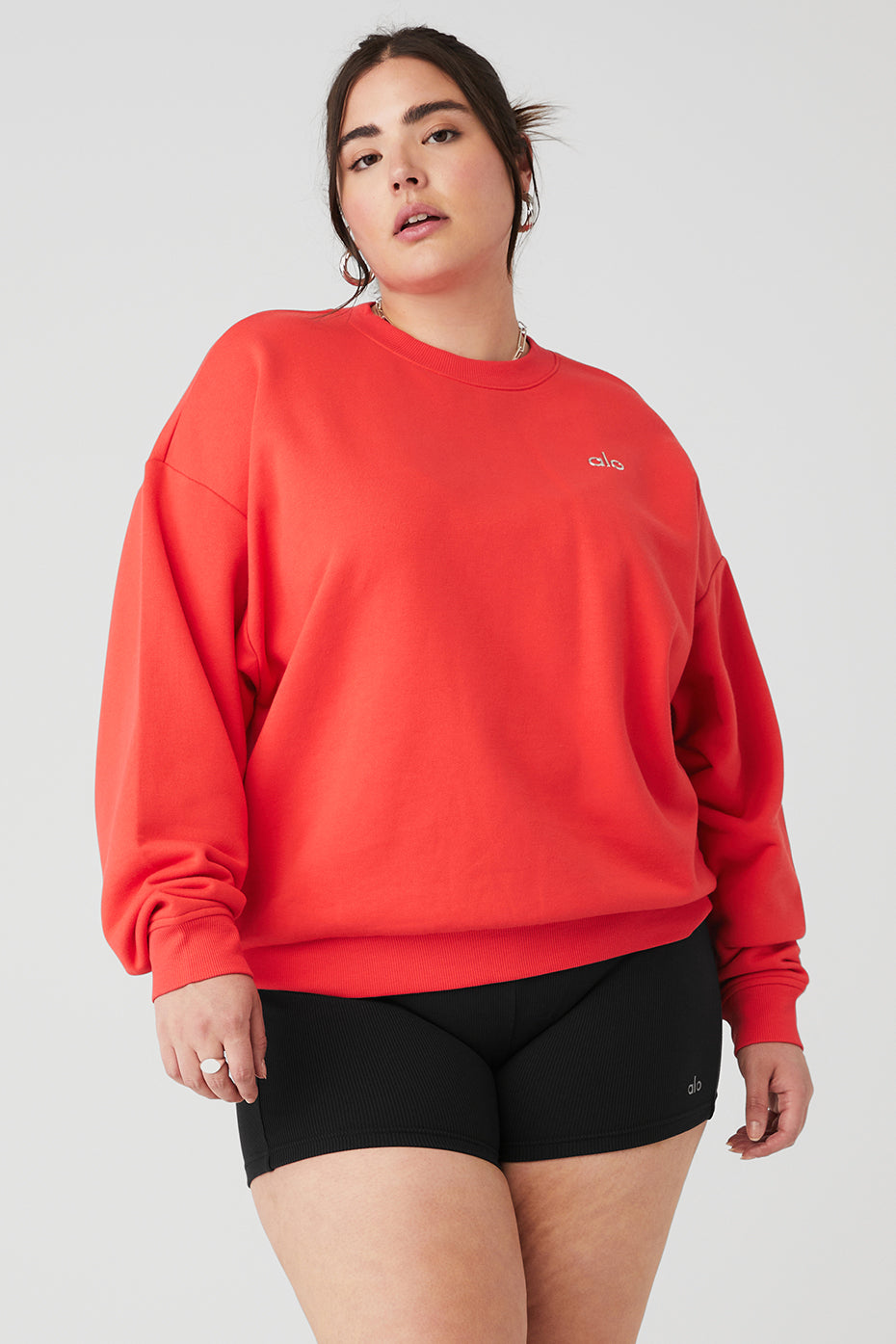 Accolade Crew Neck Pullover - Red Hot Summer