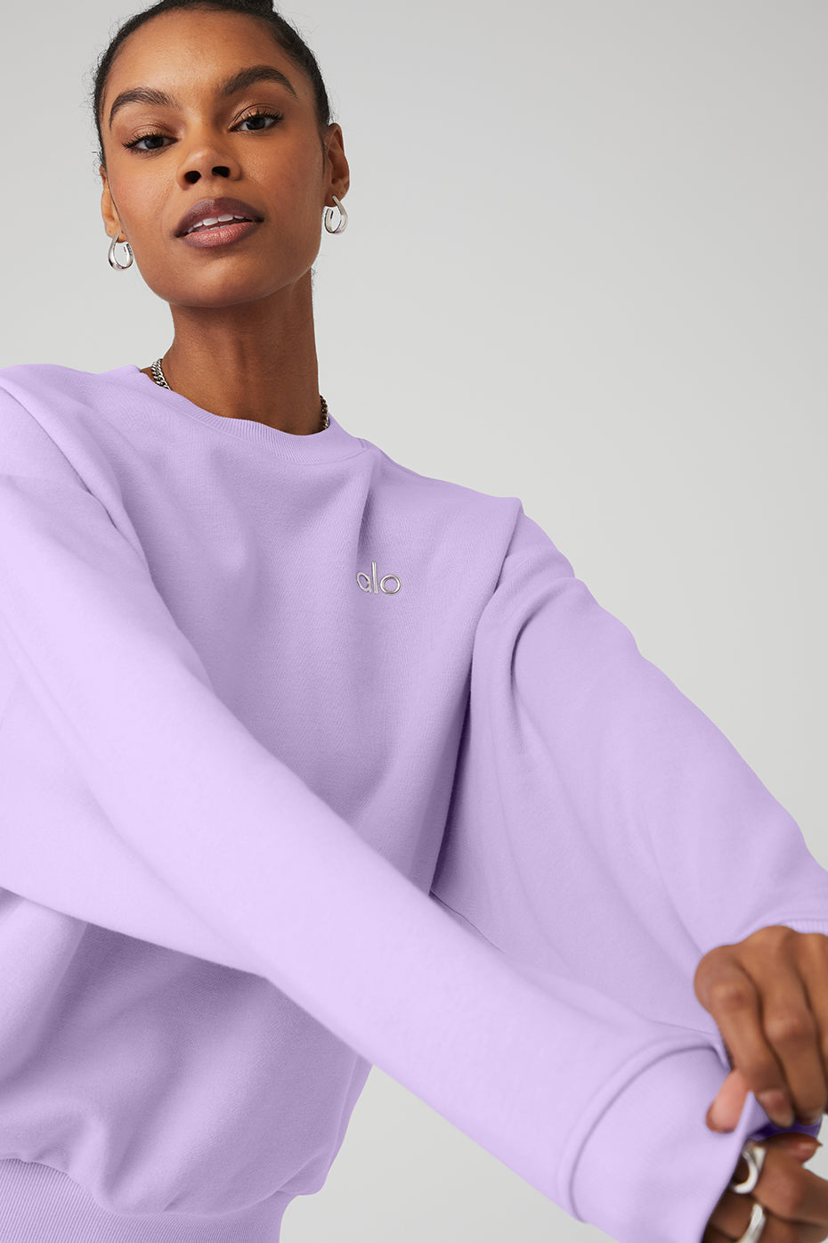 Accolade Crew Neck Pullover - Violet Skies