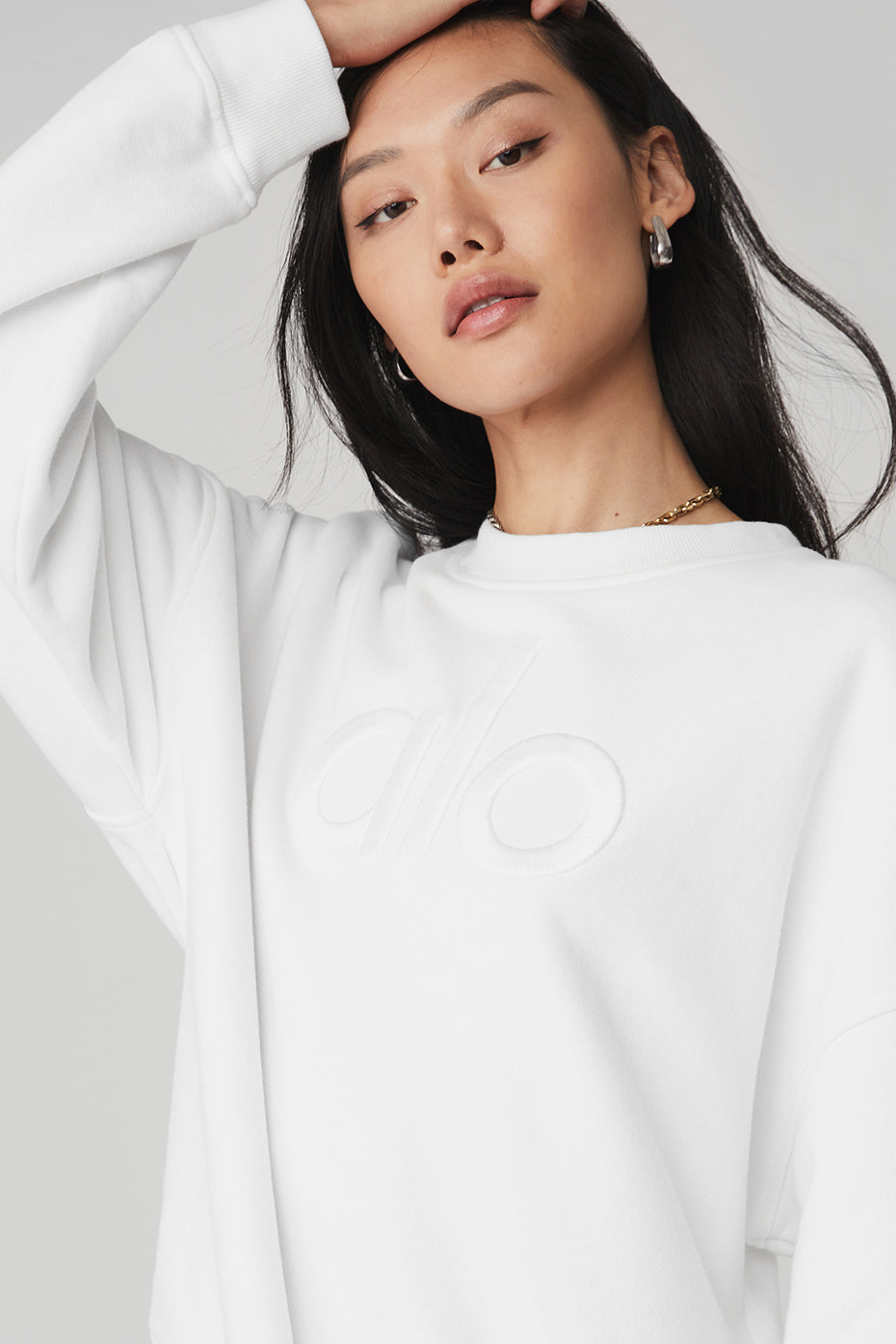Renown Heavy Weight Emblem Crew Neck Pullover - White