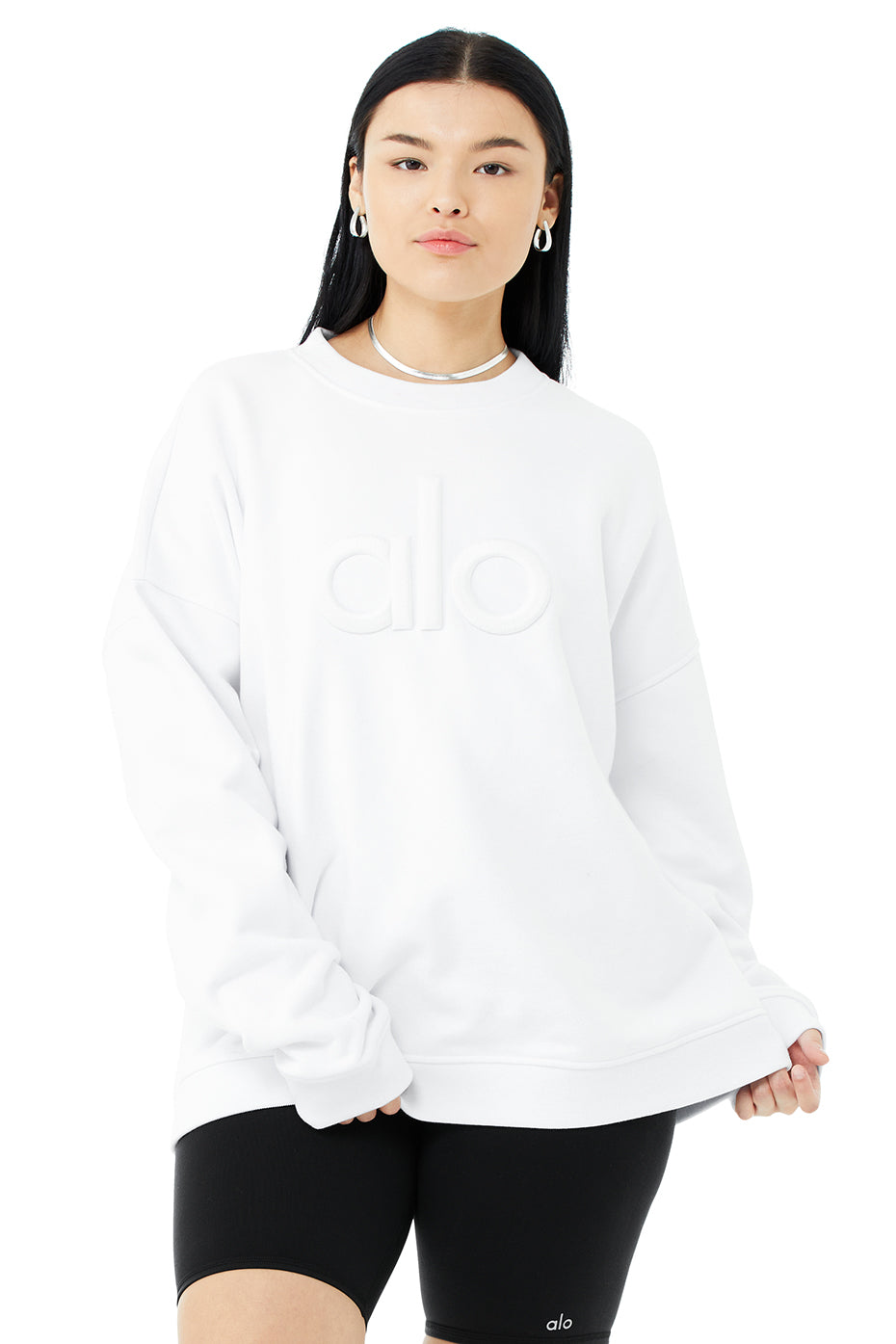 Renown Heavy Weight Emblem Crew Neck Pullover - White