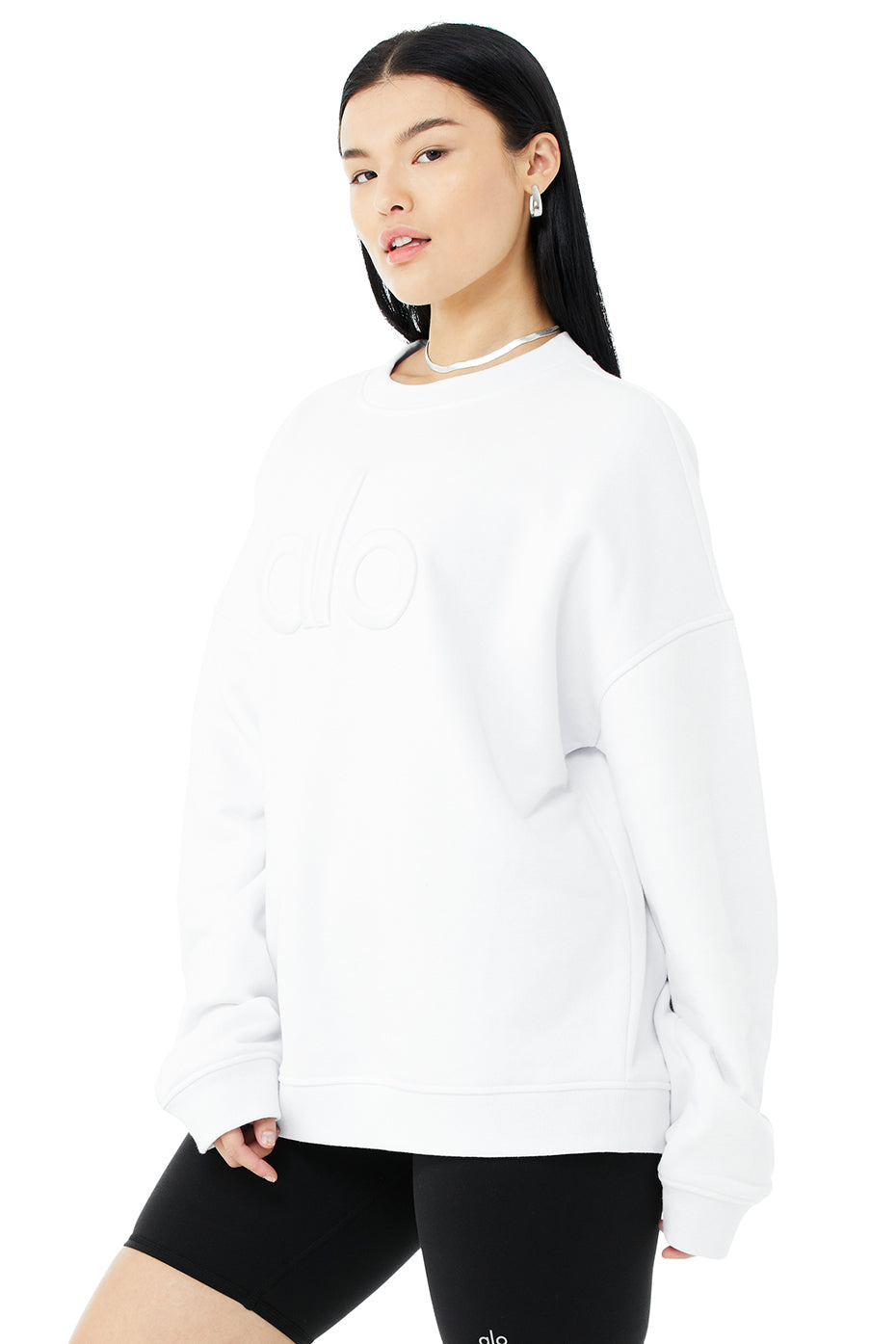 Renown Heavy Weight Emblem Crew Neck Pullover - White