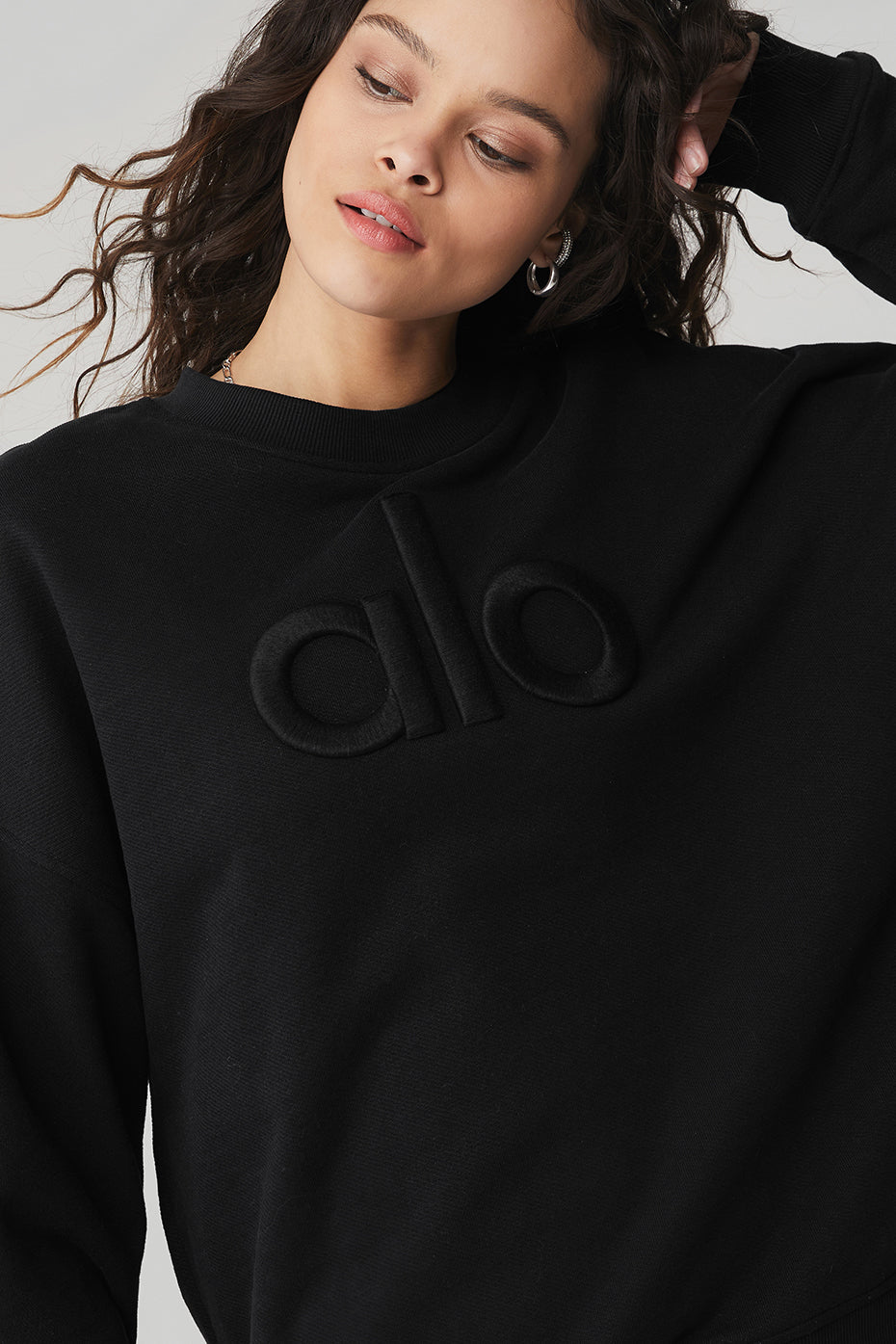 Renown Heavy Weight Emblem Crew Neck Pullover - Black