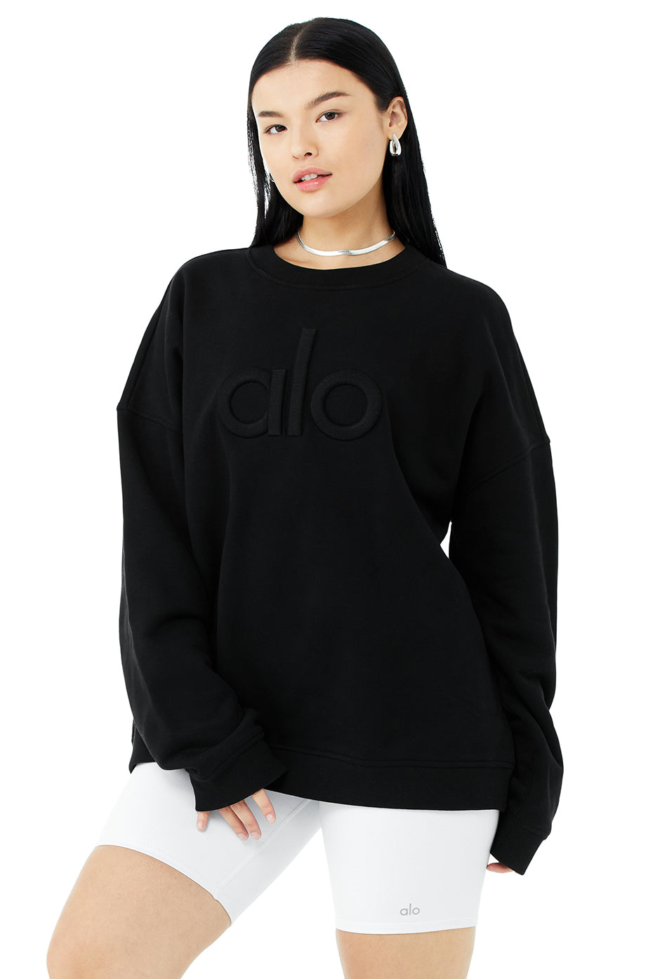 Renown Heavy Weight Emblem Crew Neck Pullover - Black