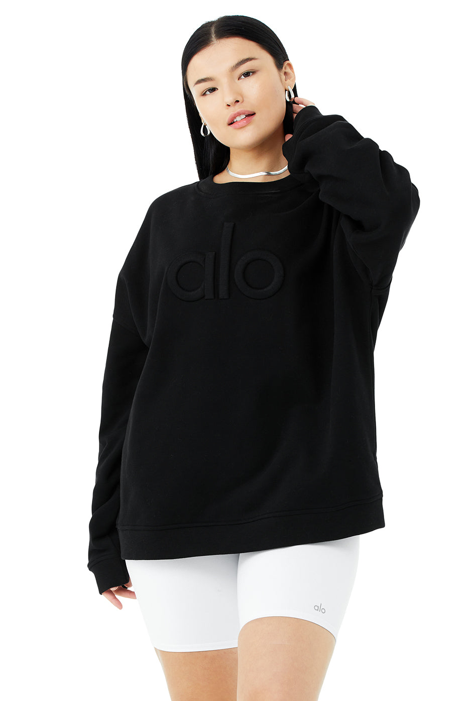 Renown Heavy Weight Emblem Crew Neck Pullover - Black