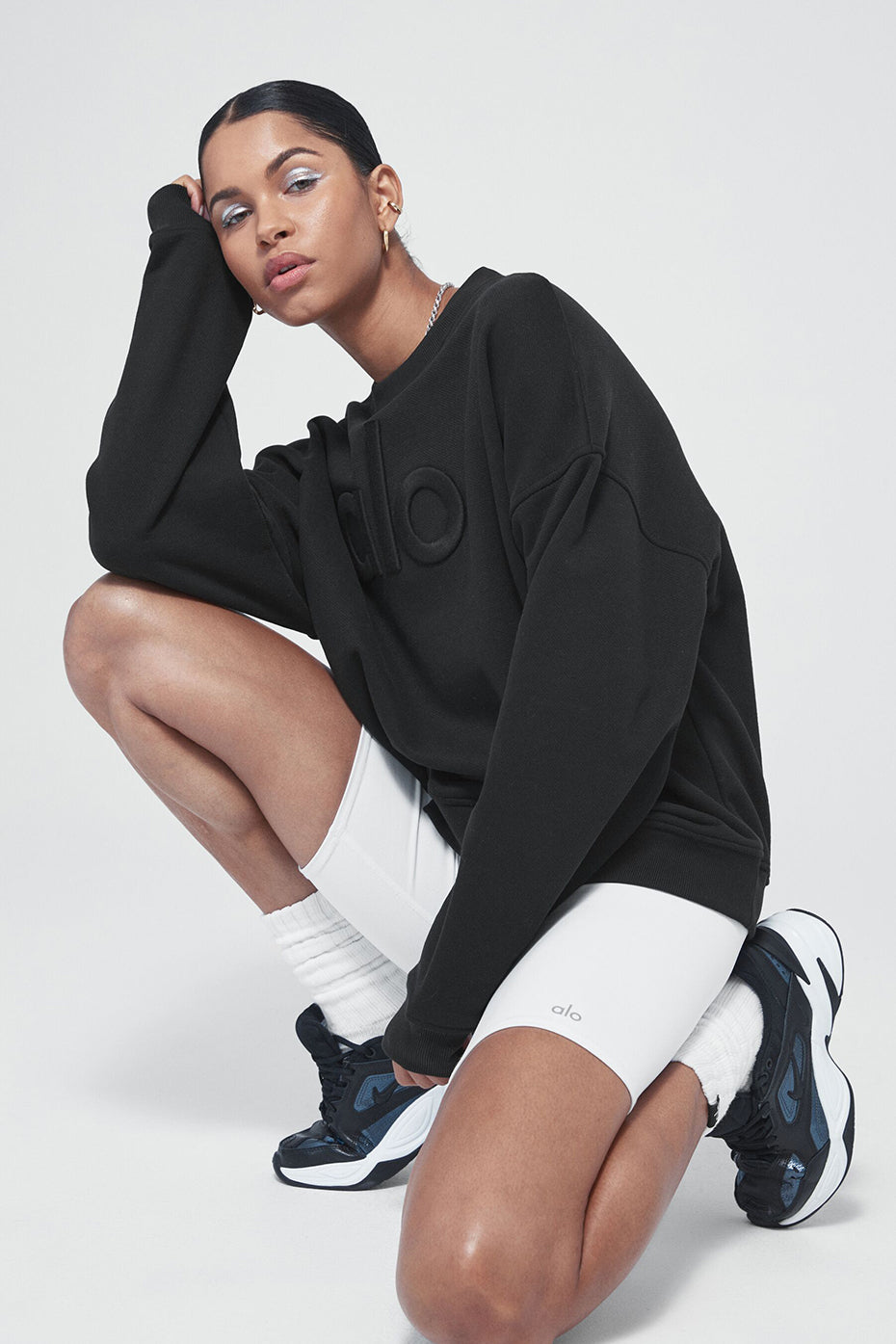 Renown Heavy Weight Emblem Crew Neck Pullover - Black