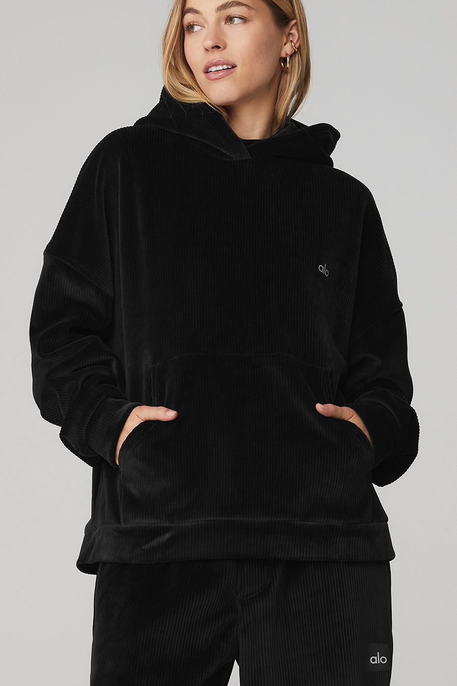 Velour Baller Hoodie - Black