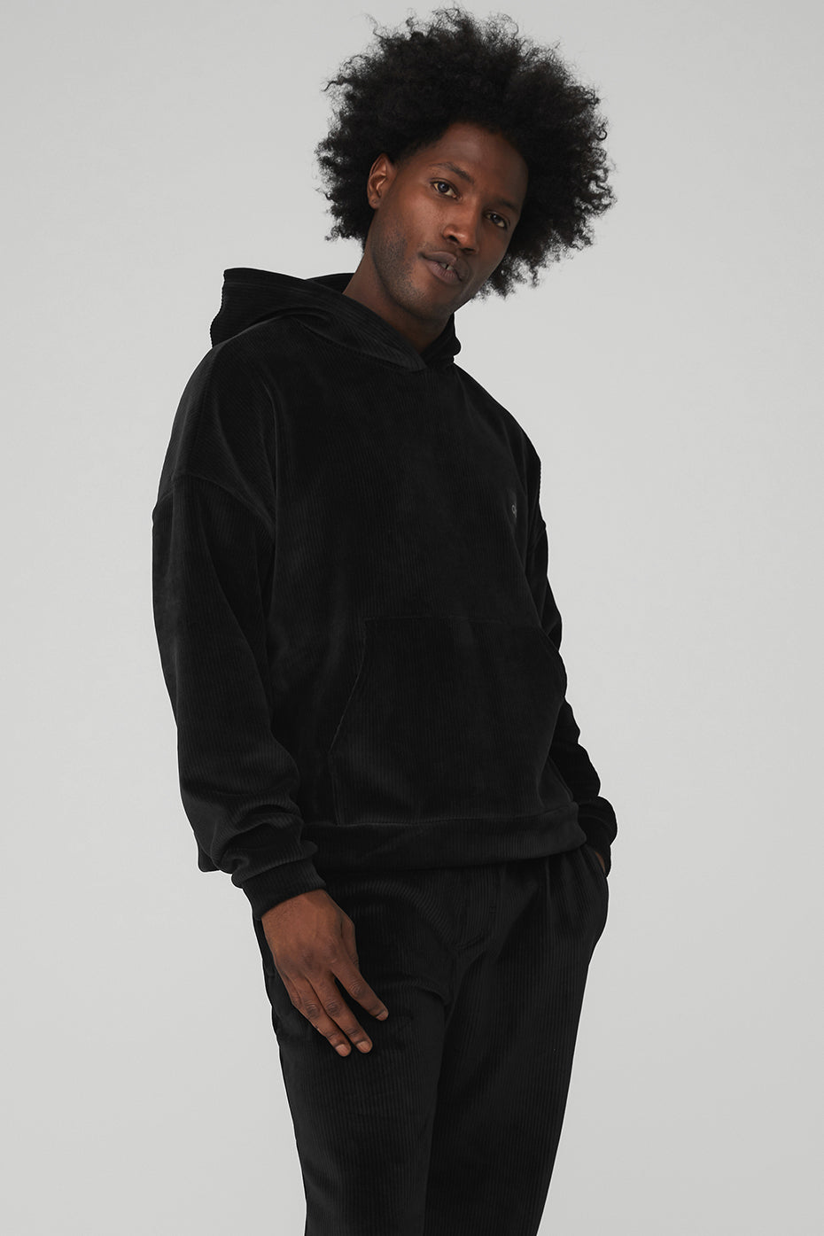 Velour Baller Hoodie - Black