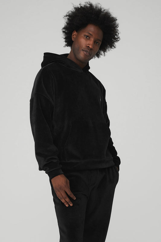 Velour Baller Hoodie - Black