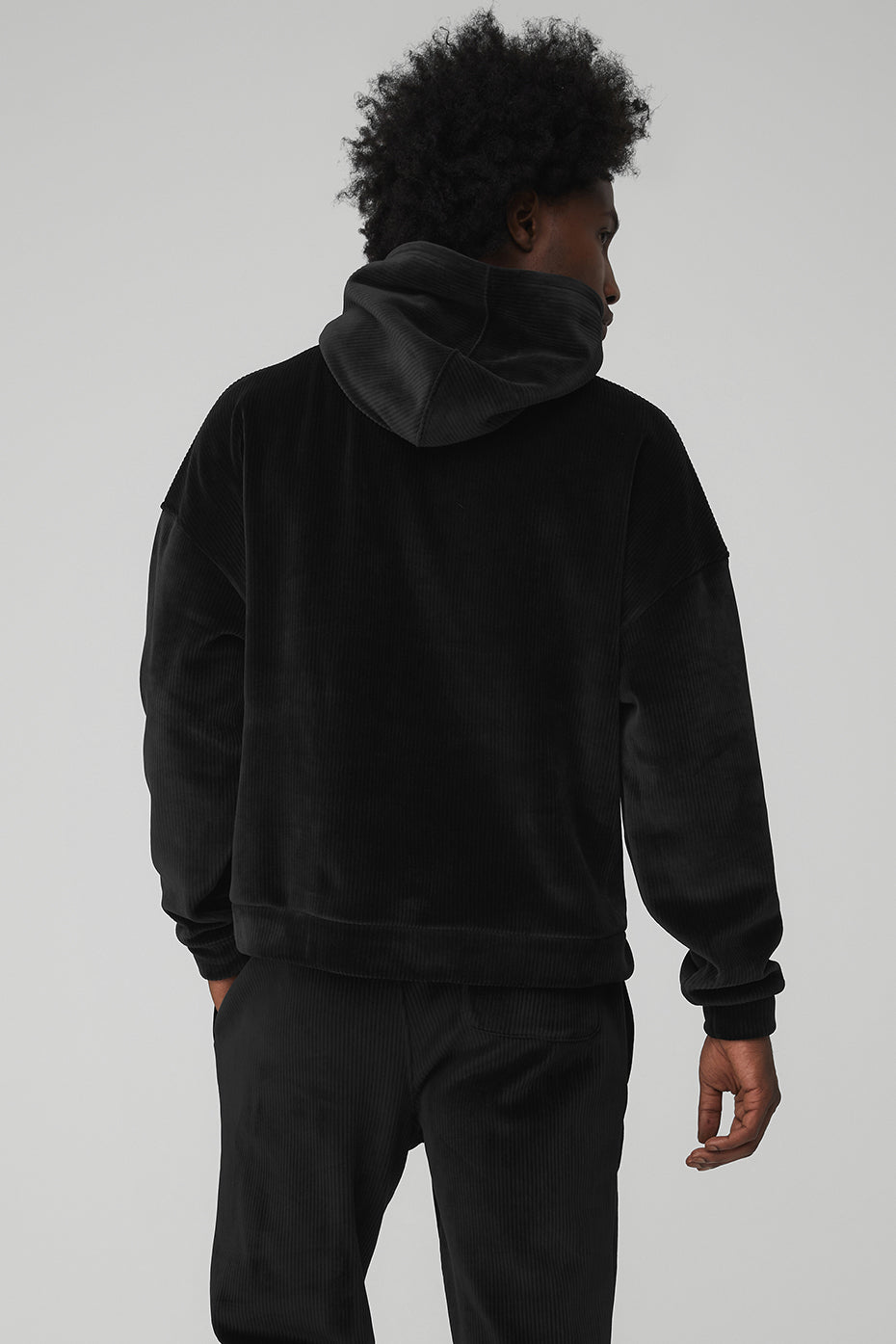 Velour Baller Hoodie - Black