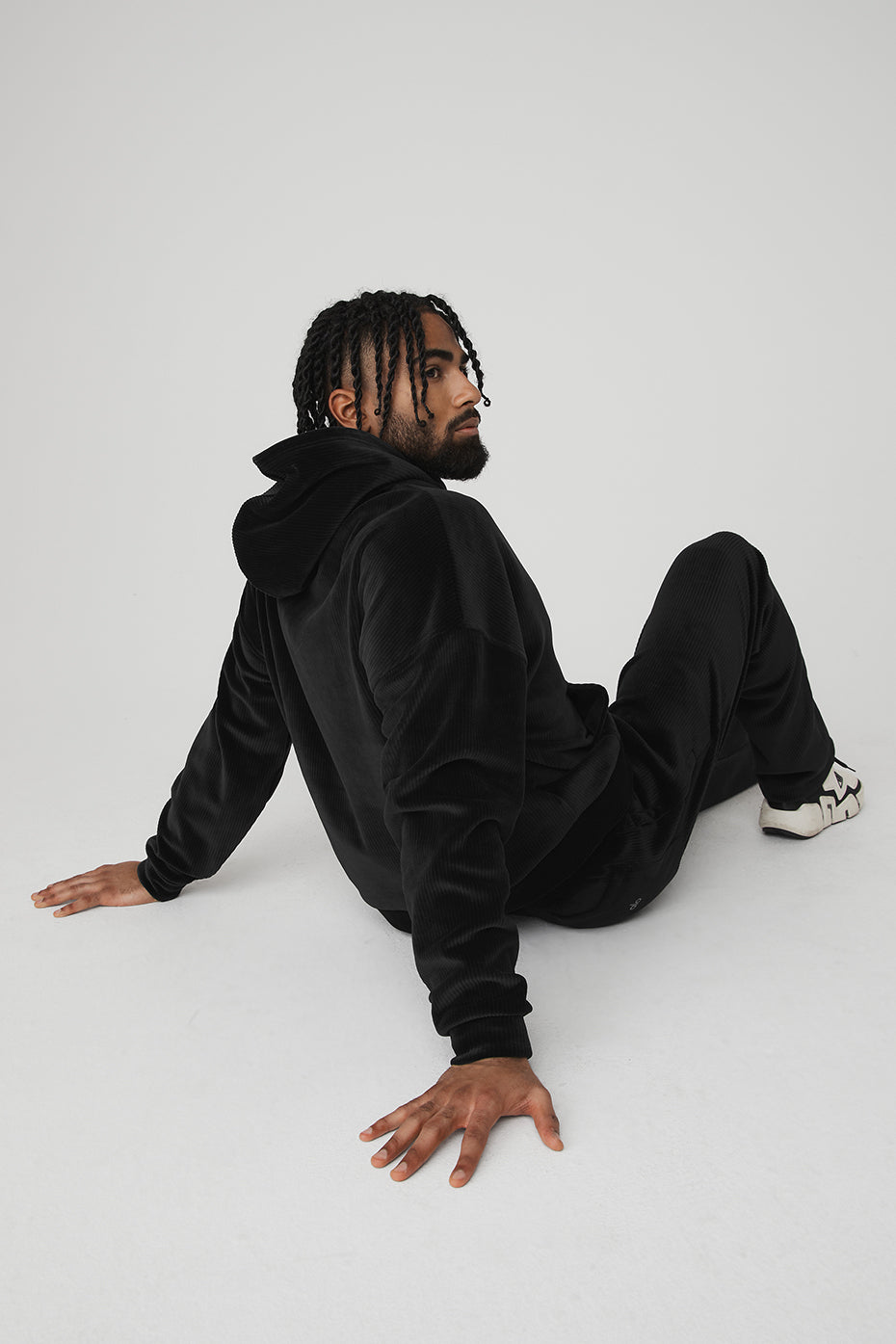 Velour Baller Hoodie - Black