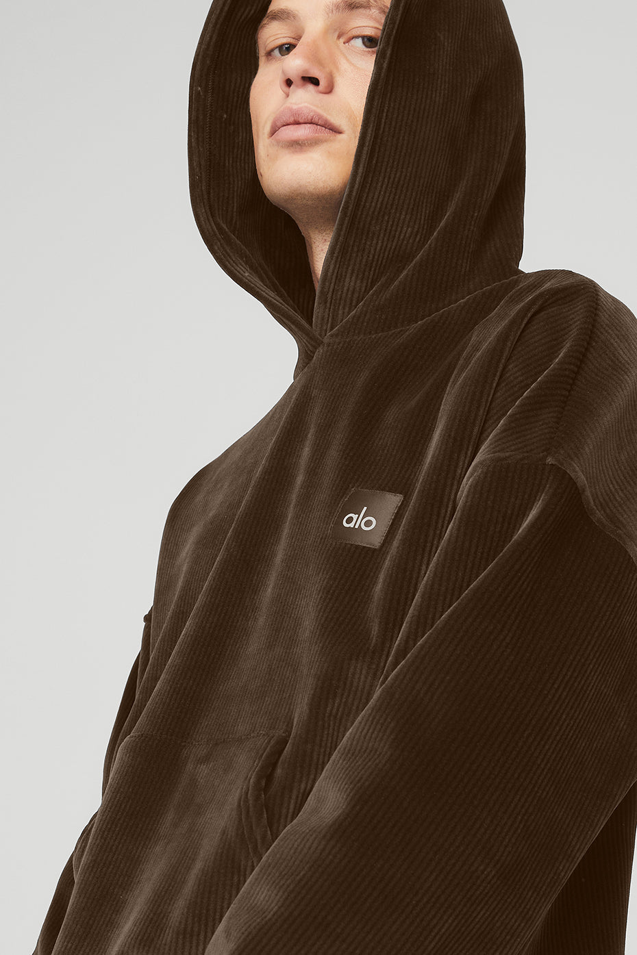 Velour Baller Hoodie - Espresso
