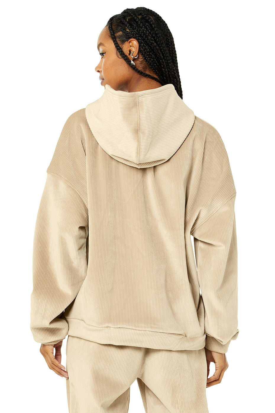 Velour Baller Hoodie - Sand Dune