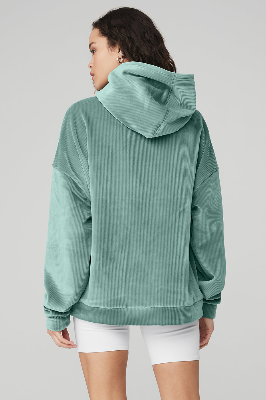 Velour Baller Hoodie - Blue Agave