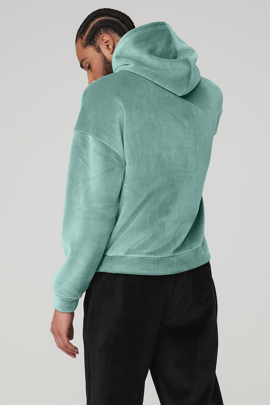Velour Baller Hoodie - Blue Agave