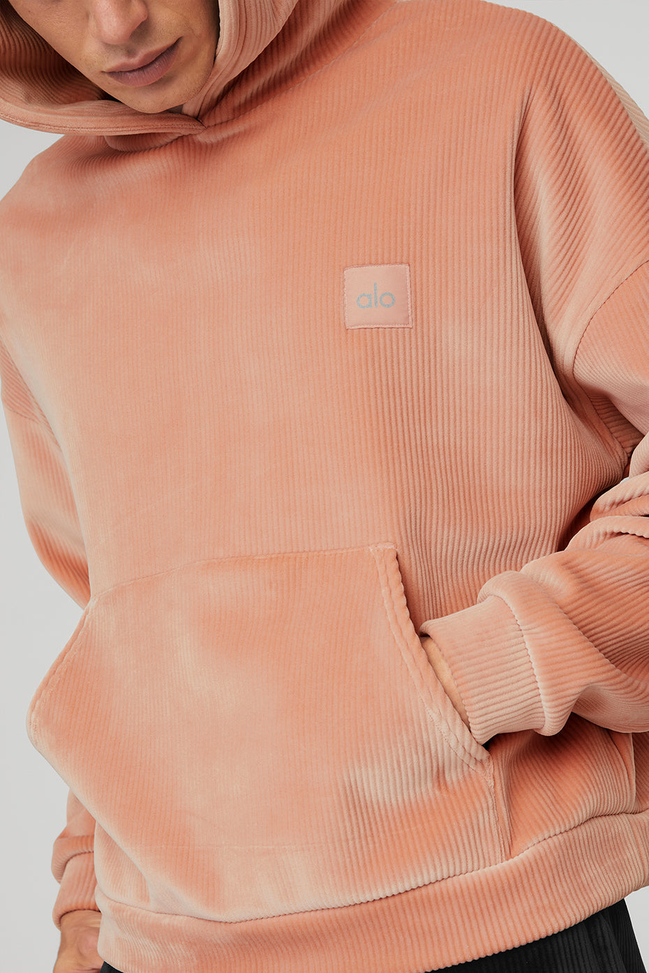 Velour Baller Hoodie - Soft Clay