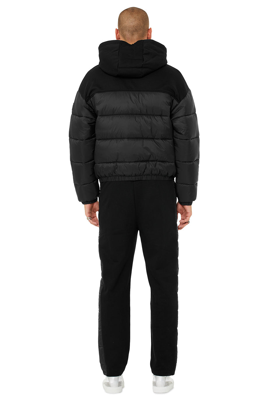 Men's Mash Up Jacket & Sweatpant Set - Black