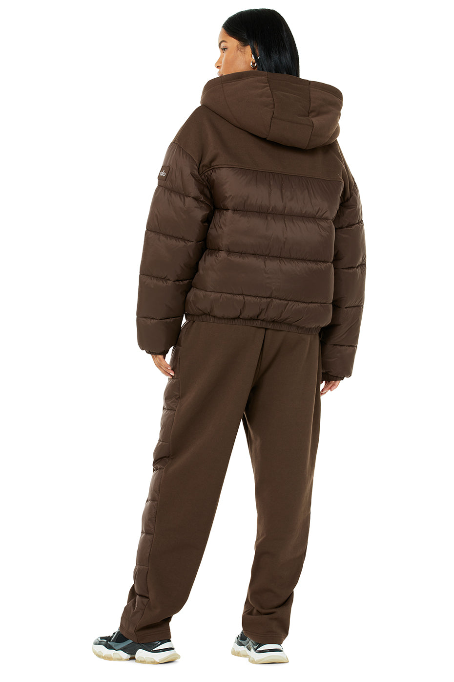 Mash Up Jacket & Sweatpant Set - Espresso