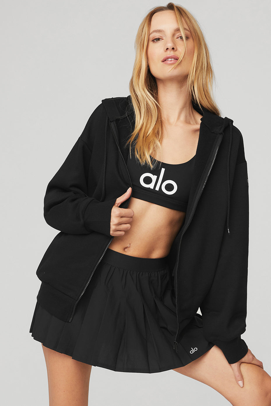 Everyday Full Zip Hoodie - Black