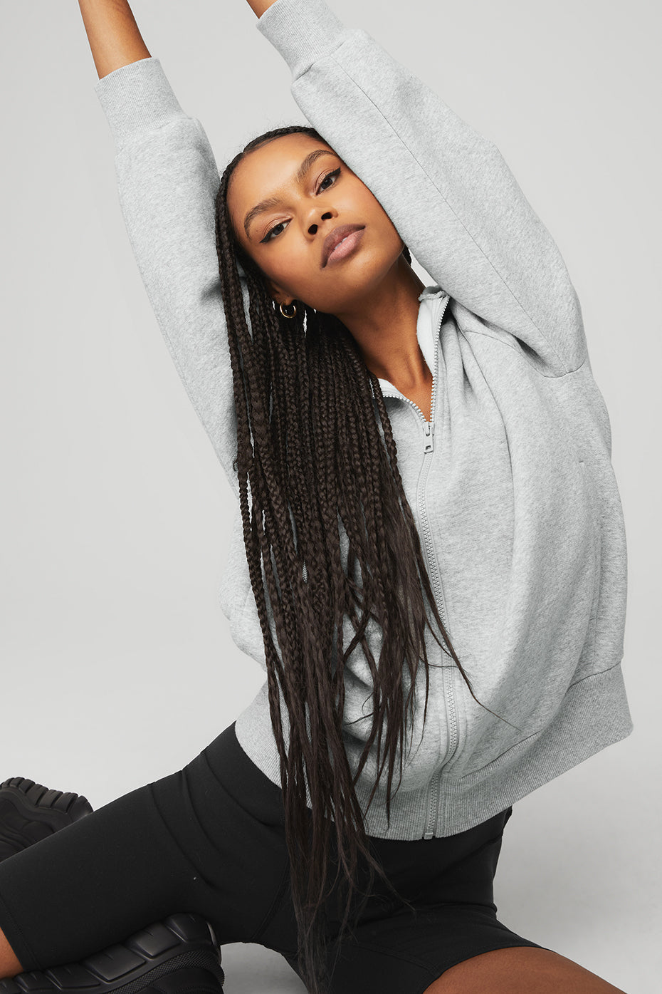 Everyday Full Zip Hoodie - Athletic Heather Grey