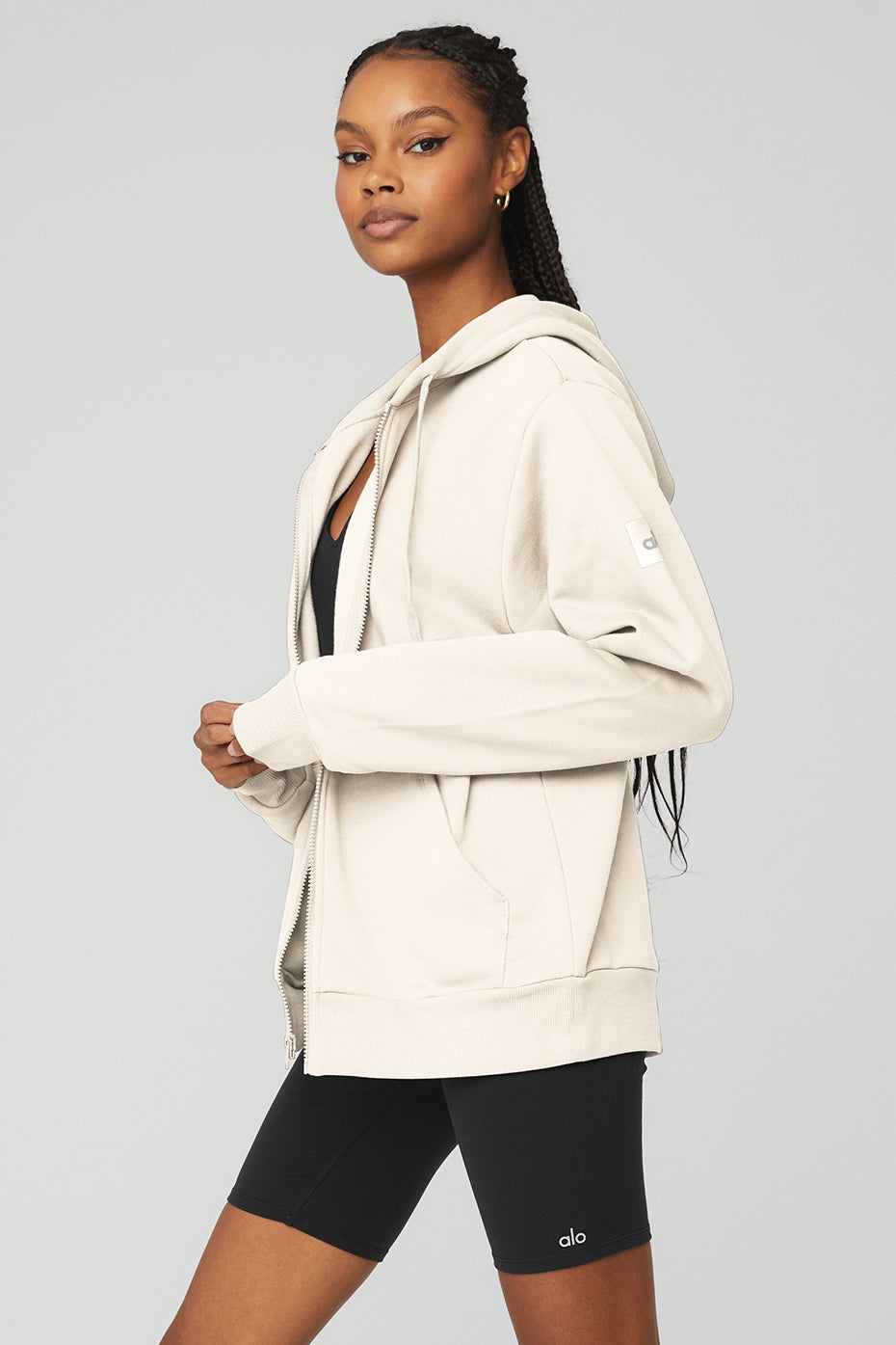 Everyday Full Zip Hoodie - Ivory