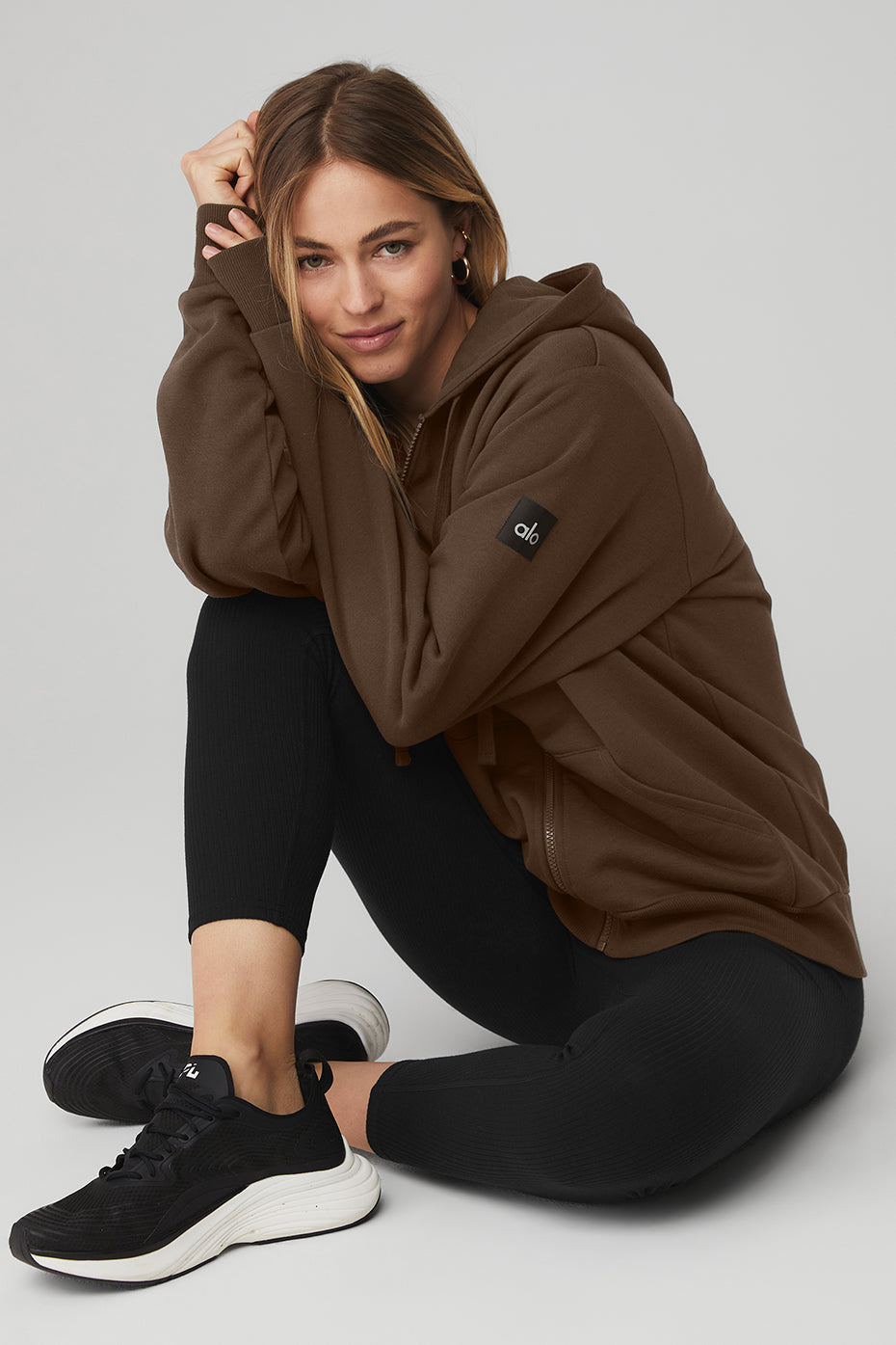 Everyday Full Zip Hoodie - Espresso