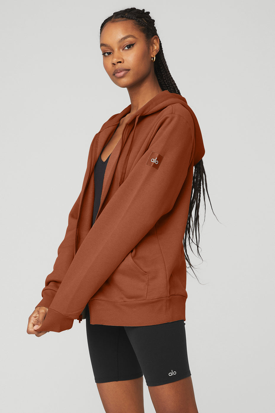 Everyday Full Zip Hoodie - Rust