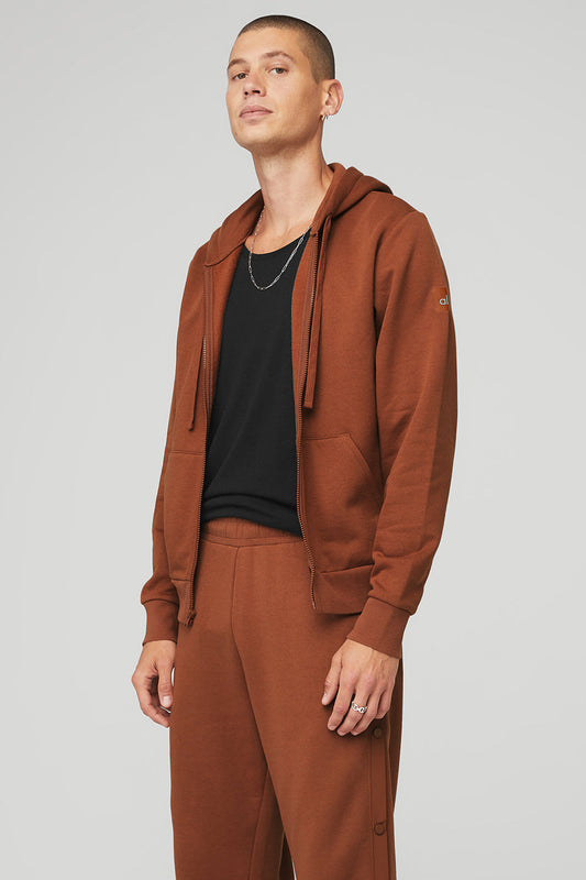 Everyday Full Zip Hoodie - Rust