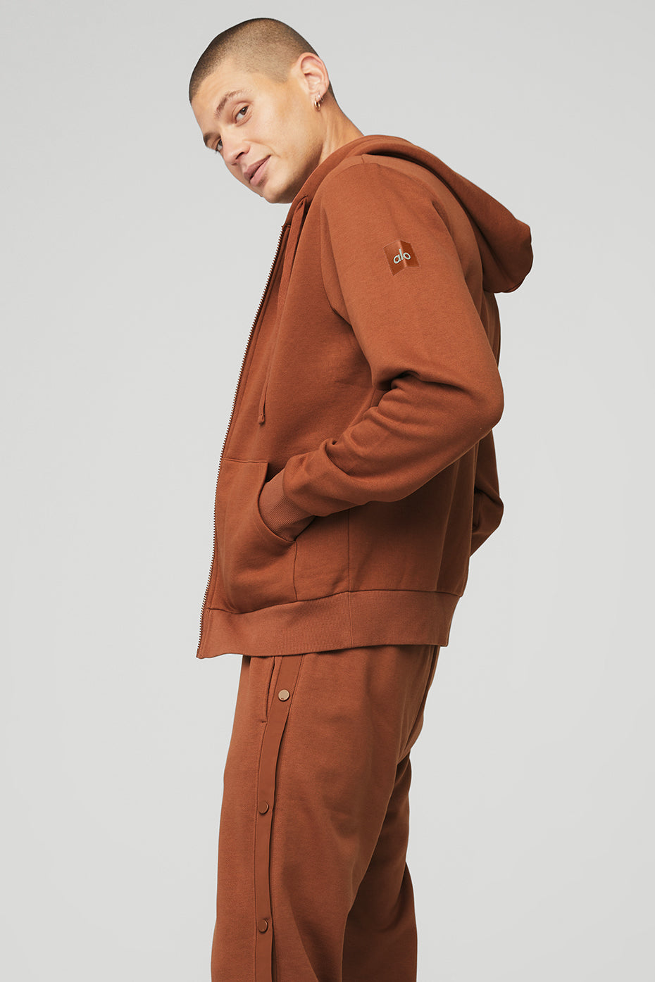 Everyday Full Zip Hoodie - Rust