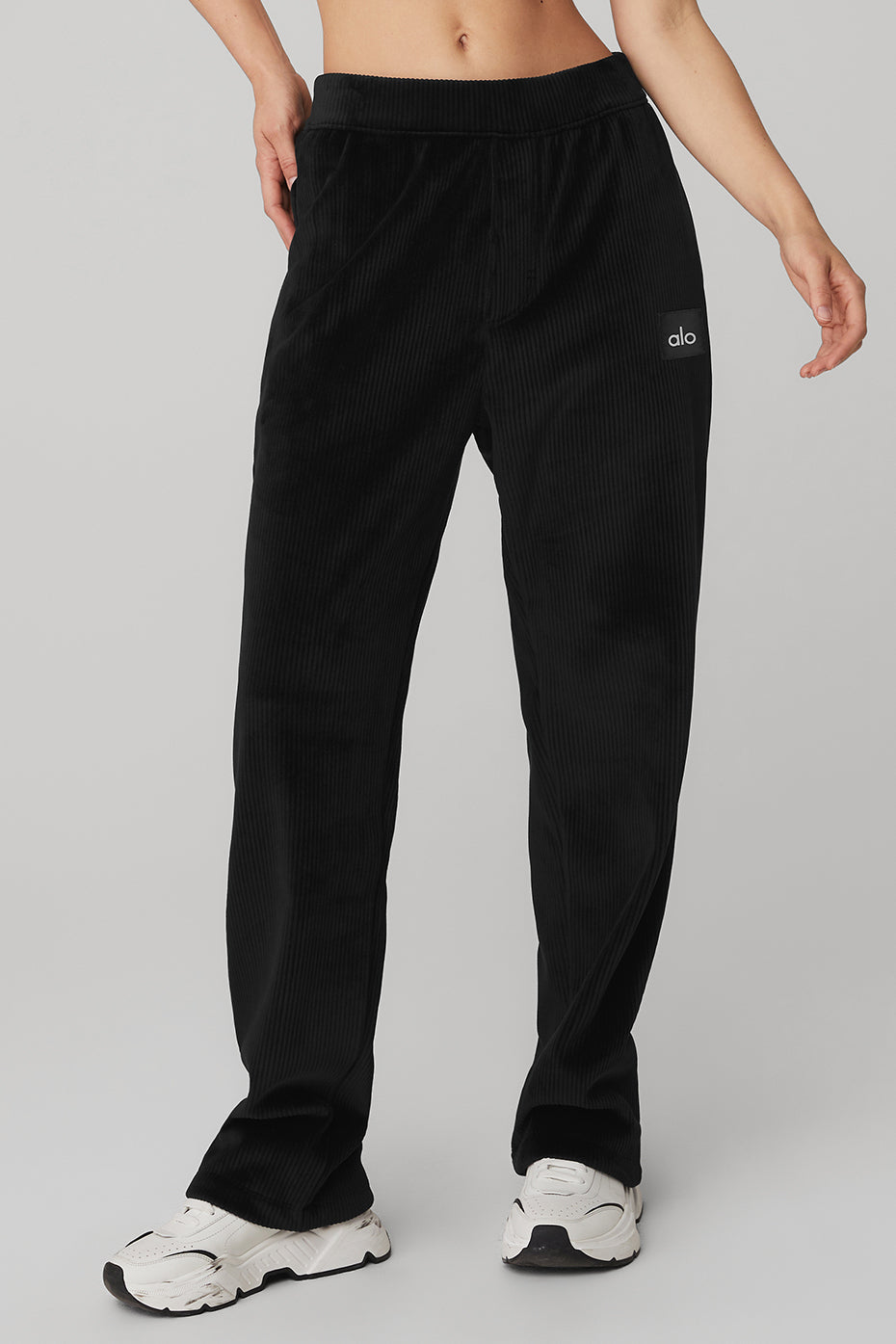 Velour Baller Pant - Black