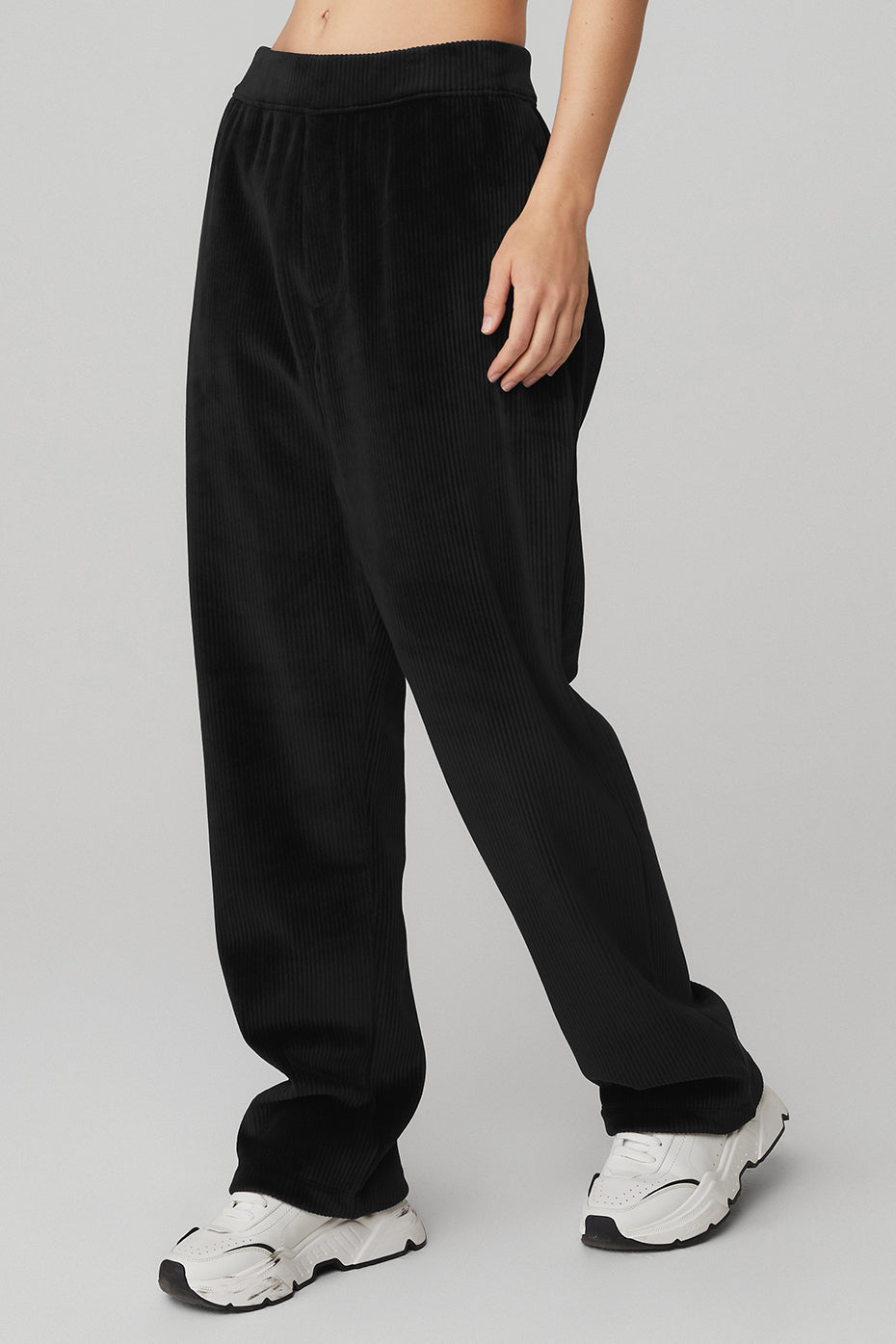 Velour Baller Pant - Black