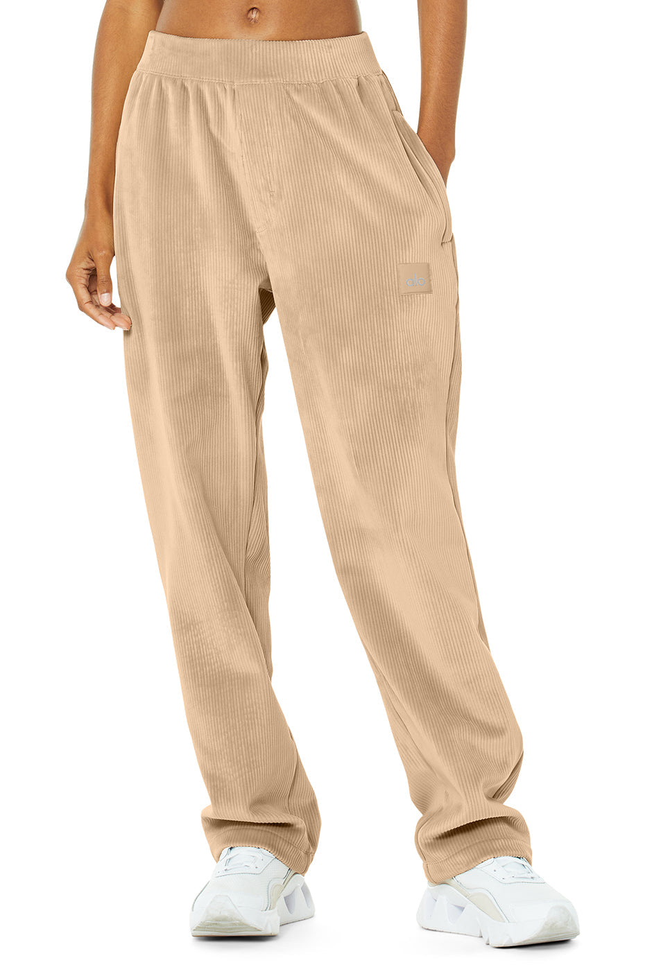 Velour Baller Pant - Sand Dune
