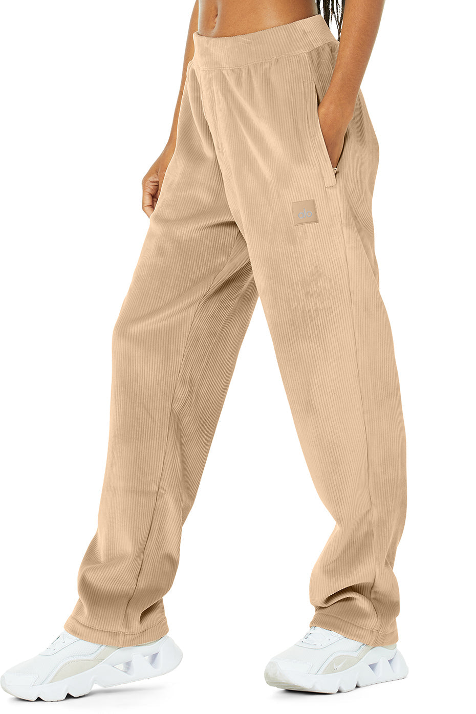 Velour Baller Pant - Sand Dune