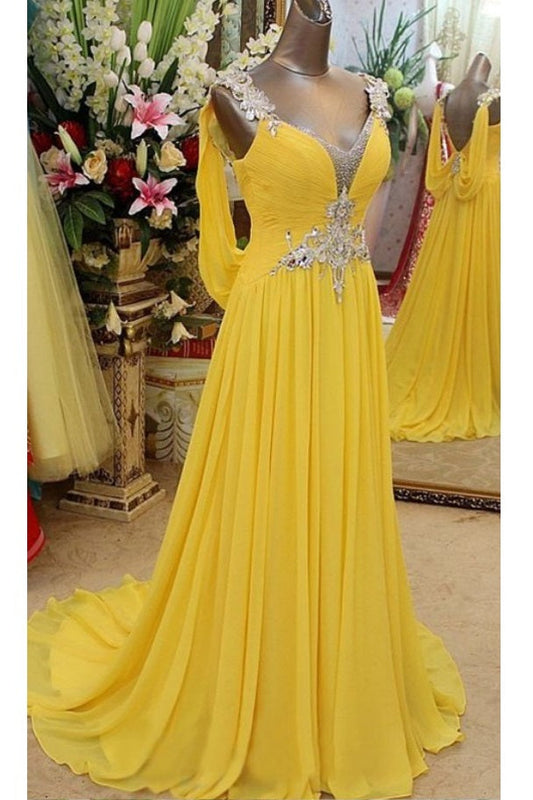 Unique Yellow 8th Grade Formal Dance Dress,21121014