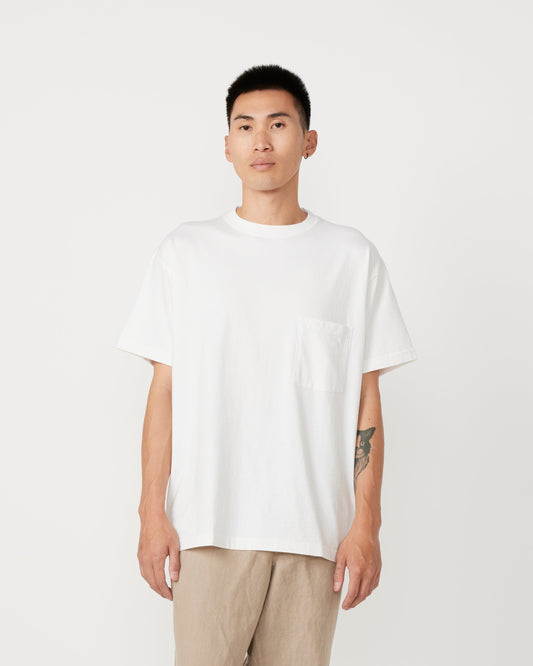 Big Pocket Tee in White