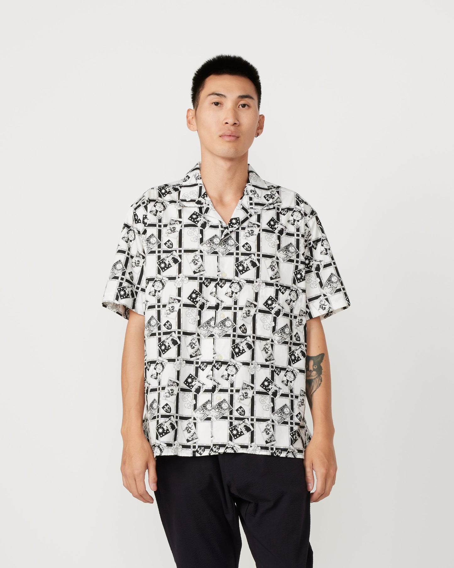 Gitman Vintage x SMOCK Short Sleeve Camp Shirt in Tarot Card