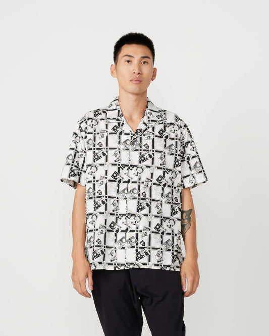 Gitman Vintage x SMOCK Short Sleeve Camp Shirt in Tarot Card