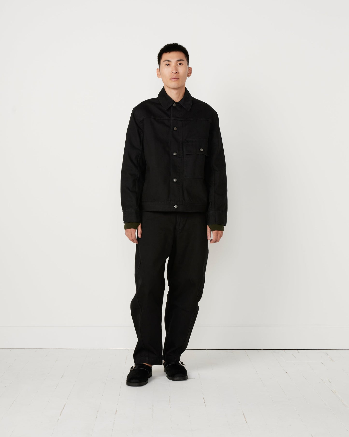 Lazar Denim Jacket in Black
