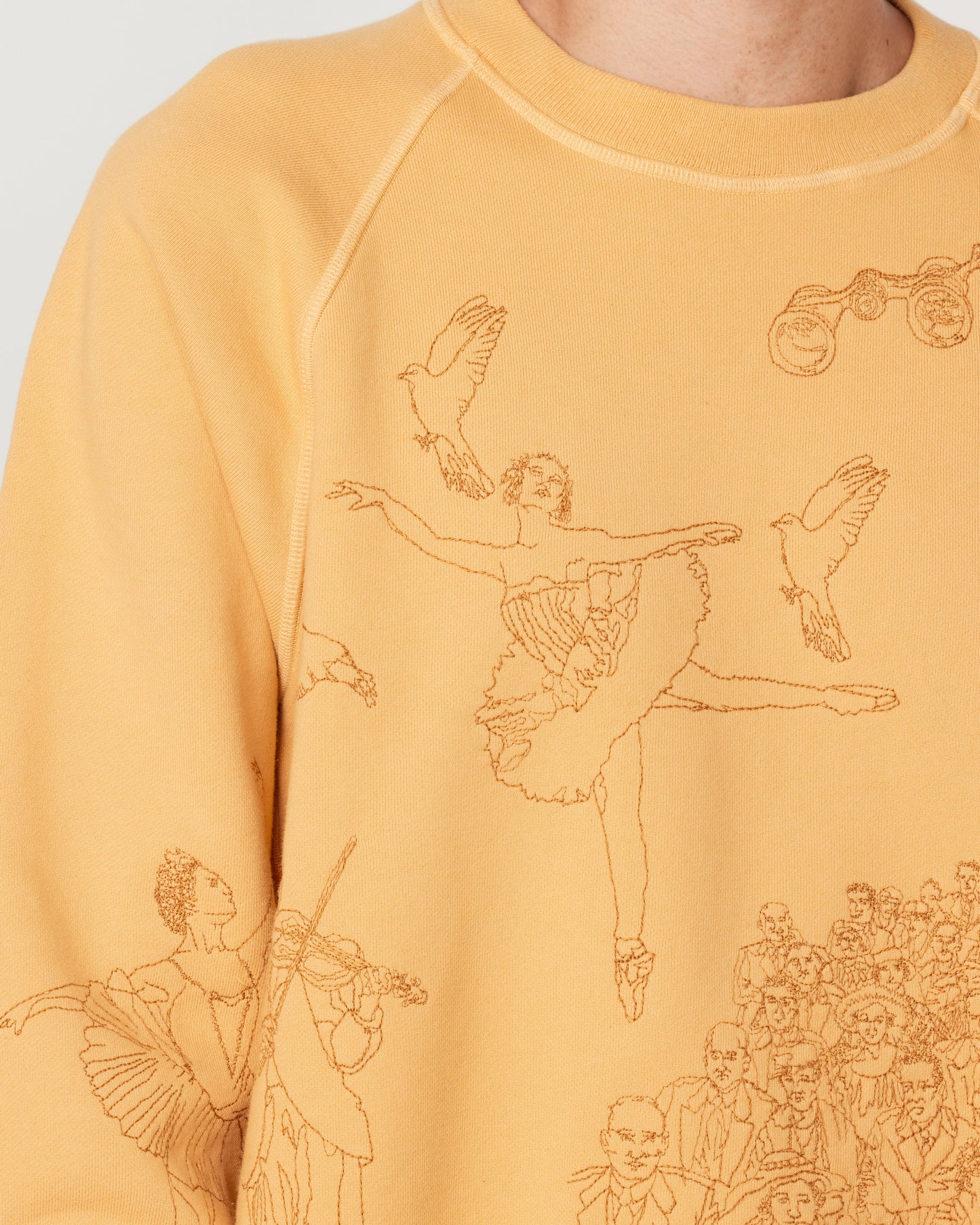 Ballet Crewneck in Sunflower
