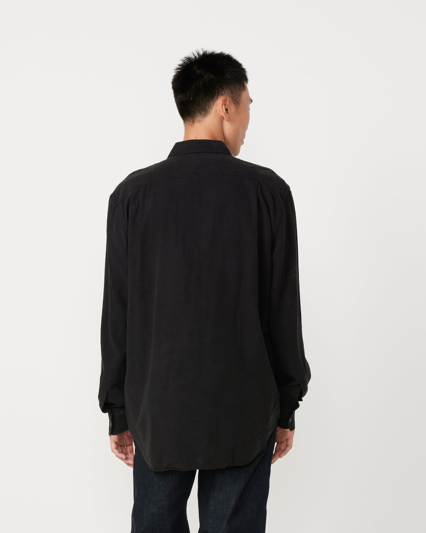 Classic Silk Shirt in Black
