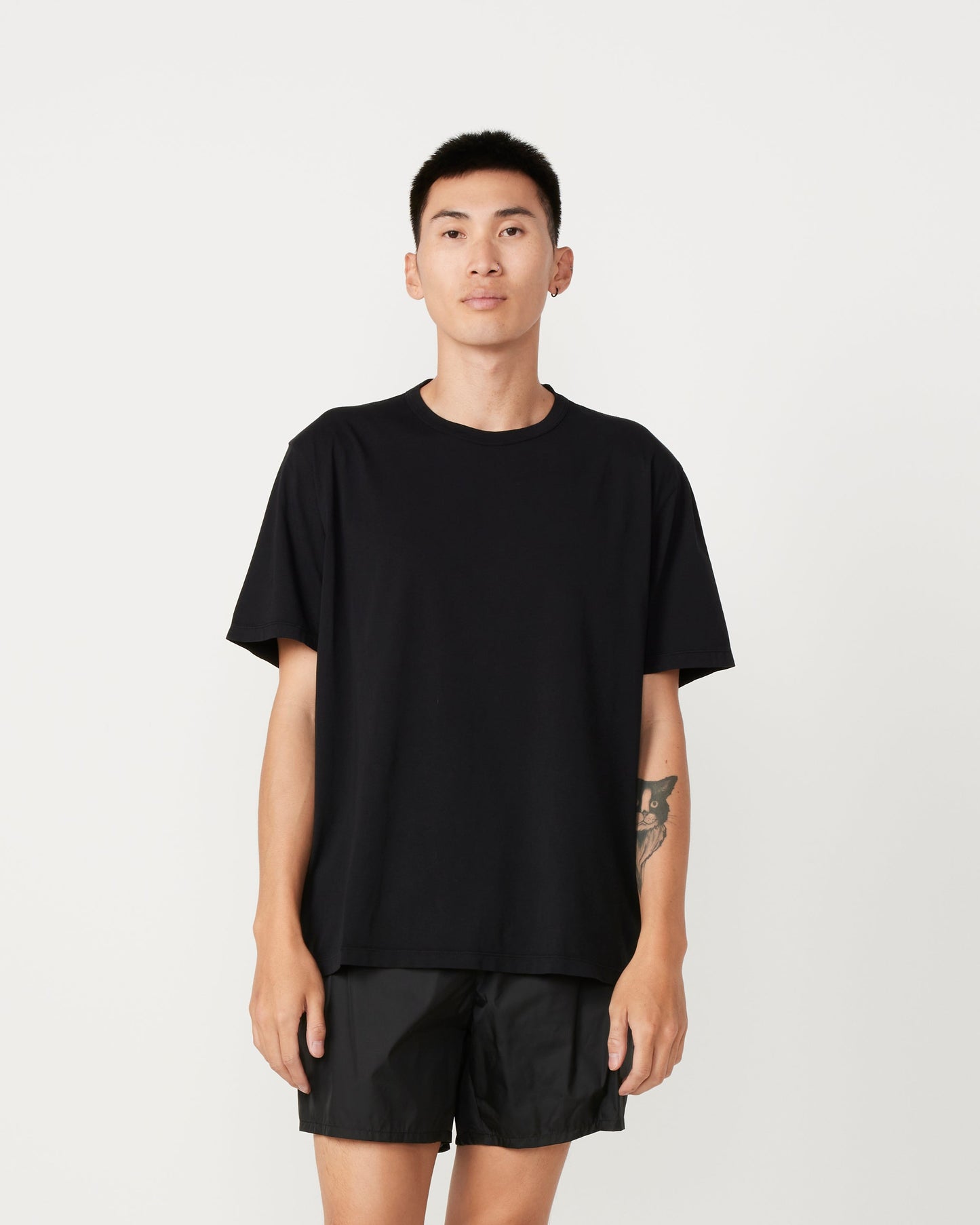 New Box T-Shirt Clean Jersey in Black