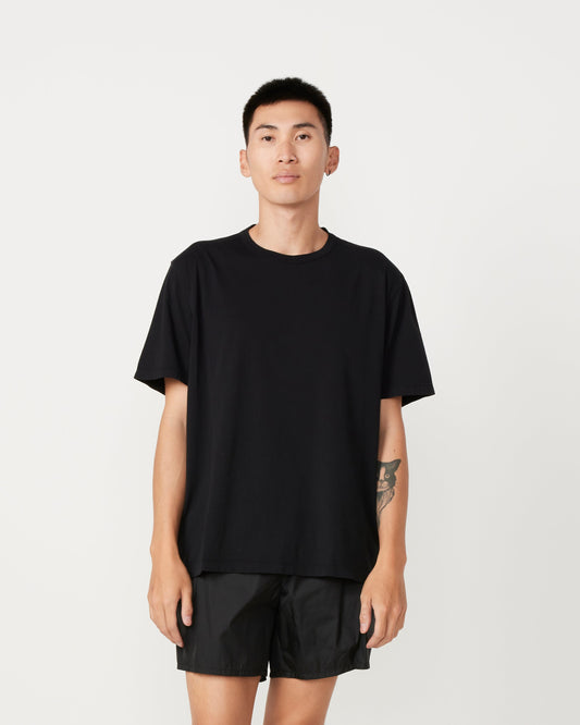New Box T-Shirt Clean Jersey in Black
