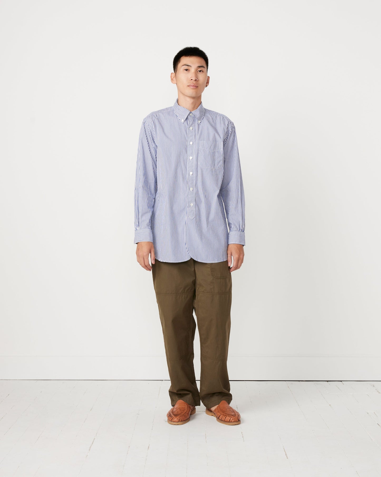 19 Century BD Shirt in Blue Candy Stripe